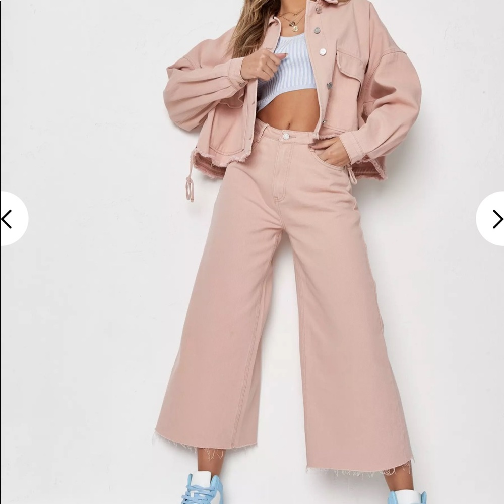 Pink Wide Leg Pants